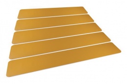 Padlójelölő matrica, DURABLE "Gyalogosátkelő", sárga