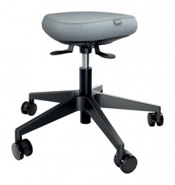 Munkaszék, görgős, ergonomikus, LEITZ "Ergo Comfort Active", világosszürke