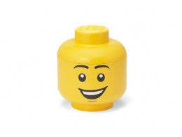 Tárolódoboz, fej, kicsi, LEGO, Happy Boy