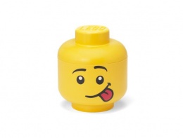 Tárolódoboz, fej, kicsi, LEGO, Silly