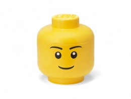 Tárolódoboz, fej, nagy, LEGO, Boy