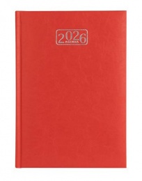 Naptár, tervező, A5, napi, VICTORIA OFFICE "Chrono", piros (2026 évi)