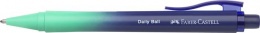 Golyóstoll, 0,34 mm, nyomógombos, türkiz-kék tolltest, FABER-CASTELL "Daily Ball Flow", kék