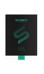 Füzet, tűzött, A4, vonalas, 32 lap, ICO "Student Premium", fekete