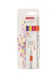 Tűfilc készlet, 0,4 mm, UNI "Emott Passion", 5 különböző szín
