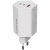 Hálózati töltő, 1xUSB-A, 2xUSB-C, 65W, CANYON "Hexagon 65", fehér