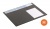 Könyökalátét, 650x480 mm, éves naptárral, DURABLE, fekete