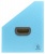 Harmonika iratpapucs, 265x325 mm, PP, 12 rekeszes, EXACOMPTA "Pop`NCo", ciánkék